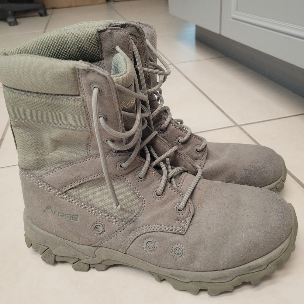 McRae Vibram, combat boots, sage green